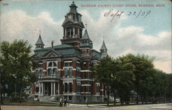 Saginaw County Court House Michigan Postcard Postcard Postcard