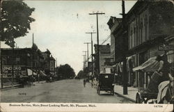 Main Street Mount Pleasant, MI Postcard Postcard Postcard