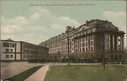 Side and Rear View Battle Creek Sanitarium Michigan Postcard Postcard Postcard