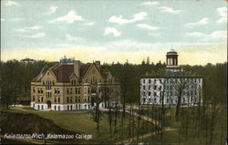 Kalamazoo College Michigan Postcard Postcard Postcard