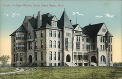 Michigan Masonic House Postcard