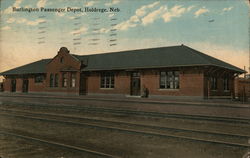 Burlington Passenger Depot Postcard