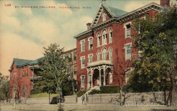 St. X'Aviers College Vicksburg Mississippi
