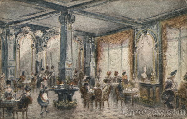 Interior of Tea Room, The White House San Francisco California