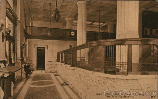 Lobby, First National Bank Building San Jose California