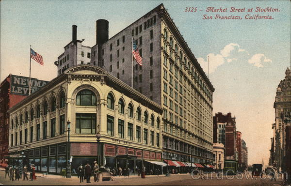 Market Street at Stockton San Francisco California