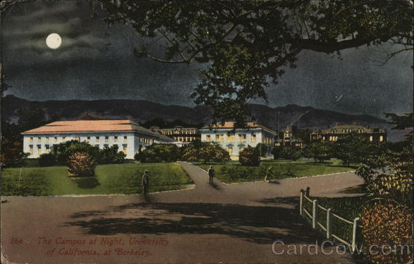 The Campus at Night, University of California Berkeley