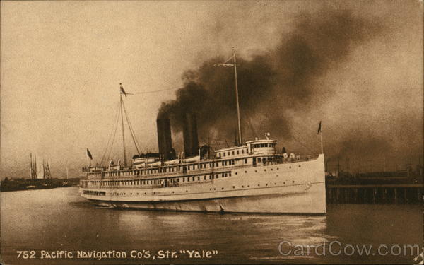 Pacific Navigation Co's, Str. Yale Boats, Ships