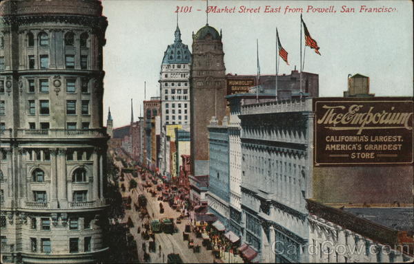 Market Street East from Powell San Francisco California