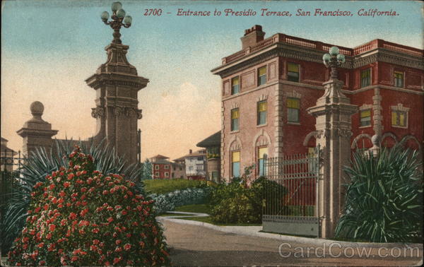 Entrance to Presidio Terrace San Francisco California