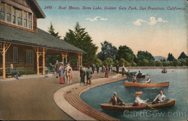 Boat House, Stow Lake, Golden Gate Park San Francisco California