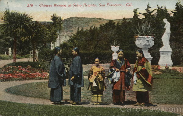 Chinese Women at Sutro Heights San Francisco California
