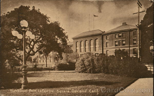 High School from Lafayette Square Oakland California