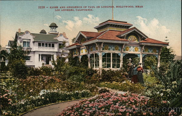 Kiosk and Residence of Paul de Longpre, Hollywood Los Angeles California