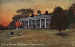 Home of George Washington Mount Vernon, VA Postcard Postcard Postcard