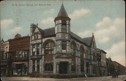 Southwest Corner of Market and Second Streets Postcard