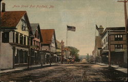 Main Street Fort Fairfield, ME Postcard Postcard Postcard