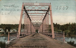 Aroostook River Bridge Postcard