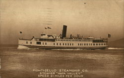 Steamer "Napa Valley" Postcard