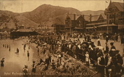 Hotel Metropole and Beach at Avalon Santa Catalina Island, CA Postcard Postcard Postcard