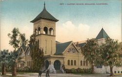 Baptist Church Redlands, CA Postcard Postcard Postcard
