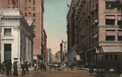 Fourth Street, looking West from Main Los Angeles, CA Postcard Postcard Postcard