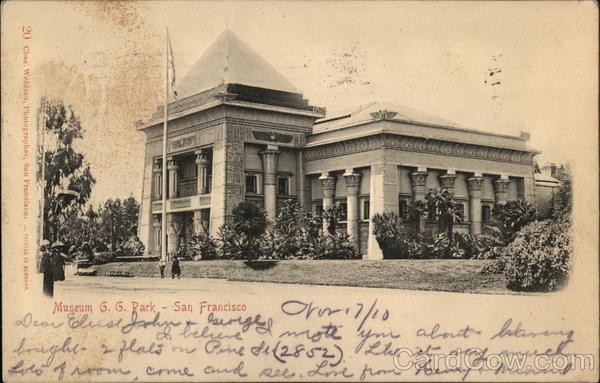 Museum, Golden Gate Park San Francisco California