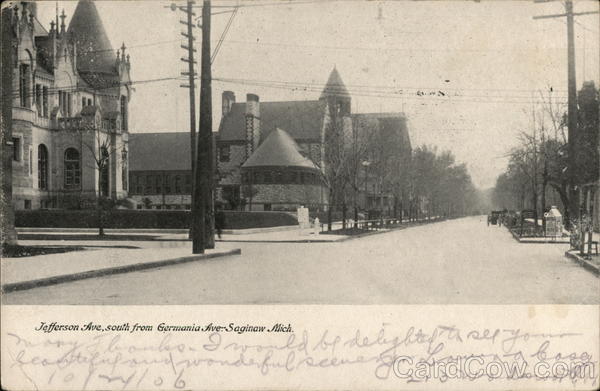 Jefferson Ave., South from Germania Ave. Saginaw Michigan