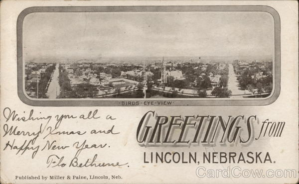 Birds Eye View of Lincoln Nebraska