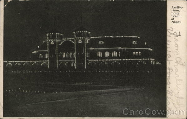 Auditorium at Night Long Beach California