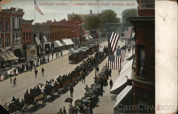 Military Street, looking South Port Huron Michigan