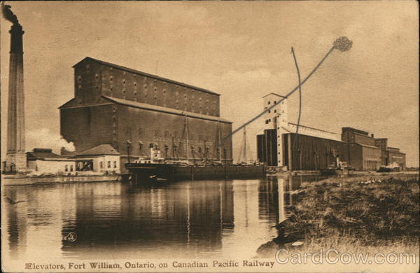 Elevators on Canadian Pacific Railway Fort William Canada
