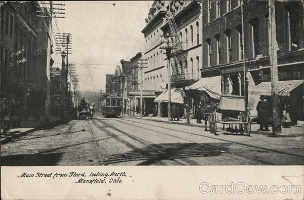 Main Street from Third, looking North Mansfield Ohio