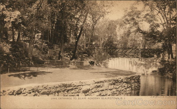 Lake Entrance to Blair Academy Blairstown New Jersey