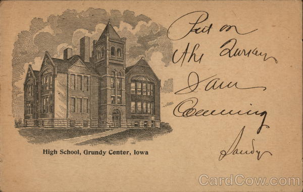 High School Grundy Center Iowa