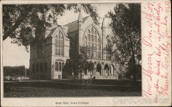 Blair Hall, Iowa College Grinnell