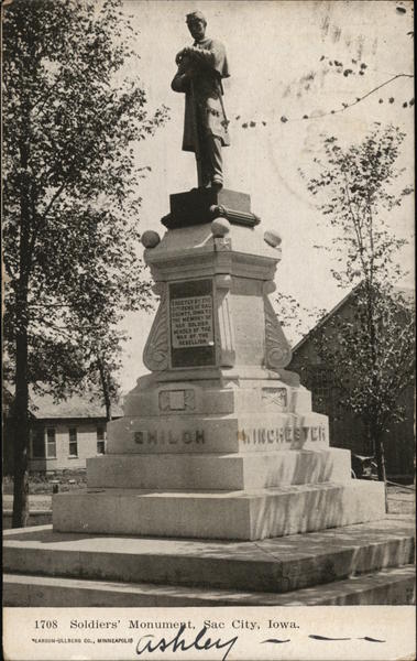 Soldiers' Monument Sac City Iowa