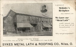 Sykes Metal Lath and Roofing Co. Postcard