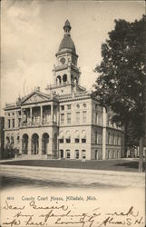 County Court House Hillsdale, MI Postcard Postcard Postcard