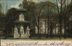 Fountain, Ryerson Park Grand Rapids, MI Postcard Postcard Postcard