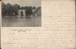 The Old Stone Bridge in Lover's Lane Gull Lake, MI Postcard Postcard Postcard