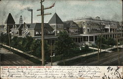 Park Hotel & Bath Mount Clemens, MI Postcard Postcard Postcard