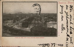 View of City From South Sixth Street Beatrice, NE Postcard Postcard Postcard