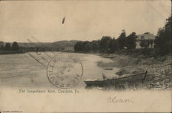 The Susquehana River Clearfield, PA Postcard Postcard Postcard