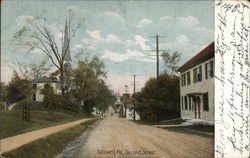 Second Street Hallowell, ME Postcard Postcard Postcard