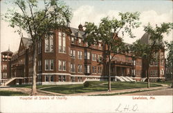 Hospital of Sisters of Charity Lewiston, ME Postcard Postcard Postcard