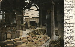 Interior of Lime Kiln Postcard