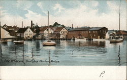 The Wharves Boothbay Harbor, ME Postcard Postcard Postcard