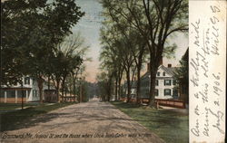 Federal Street and the House Where Uncle Tom's Cabin was Written Brunswick, ME Postcard Postcard Postcard