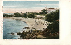 Beach Near Casino Cape Elizabeth, ME Postcard Postcard Postcard